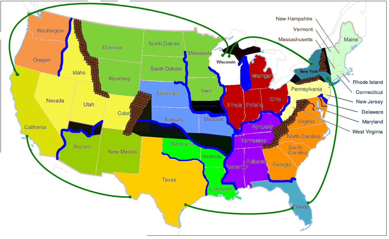 the map